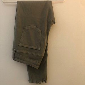 Olive green skinny pants